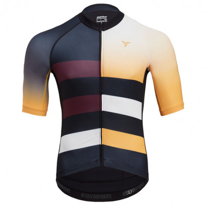 Męska koszulka kolarska Silvini Mazzano 2023 czarny/żółty black-yellow