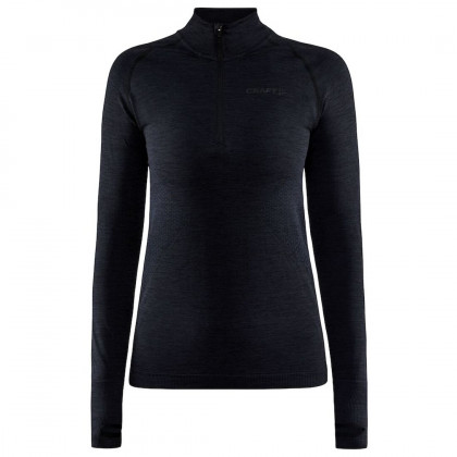 Damska koszulka Craft Core Dry Active Comfort Zip czarny Black