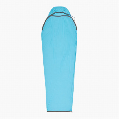 Wkład do śpiwora Sea to Summit Breeze Liner Mummy Compact niebieski Blue Atoll