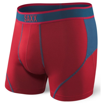Bokserki Saxx Kinetic Boxer Brief czerwony/niebieski DeepRed/Blue