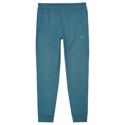 Męskie spodnie dresowe 4F Trousers Fnk M682 niebieski TEAL MELANGE