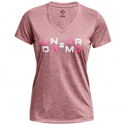 Koszulka damska Under Armour Tech Twist Graphic SSV różowy Pink Elixir / Pink Sugar / Rebel Pink