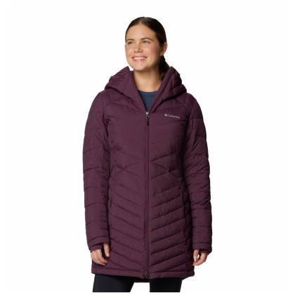 Damski płaszcz zimowy Columbia Joy Peak™ II Mid Jacket fioletowy Moonvista