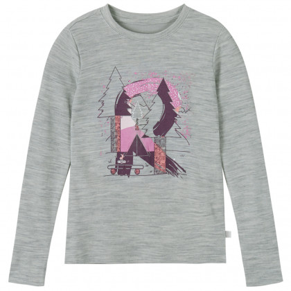 T-shirt dziecięcy Reima Viluton zarys Melange Grey