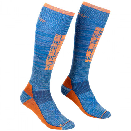 Męskie podkolanówki Ortovox Ski Compression Long Socks niebieski SafetyBlue