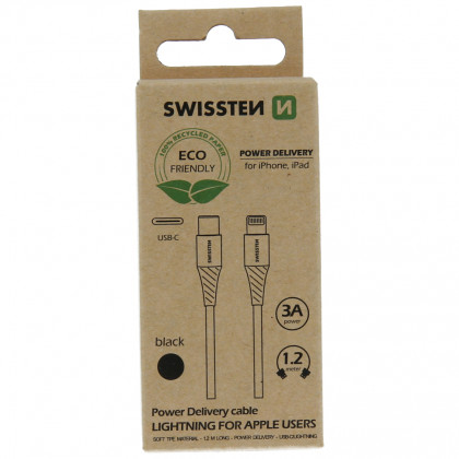 Kabel do ładowania i przesyłania danych Swissten USB-C/LIGHTNING