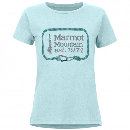 Koszulka damska Marmot Wm's Ascender Tee SS niebieski CorydalisBlueHeather