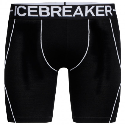 Męskie bokserki Icebreaker M's Anatomica Zone Long Boxers czarny Black