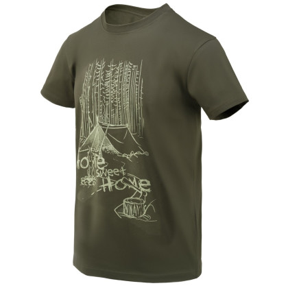 Koszulka męska Helikon-Tex T-Shirt (Home Sweet Home) zielony Taiga Green