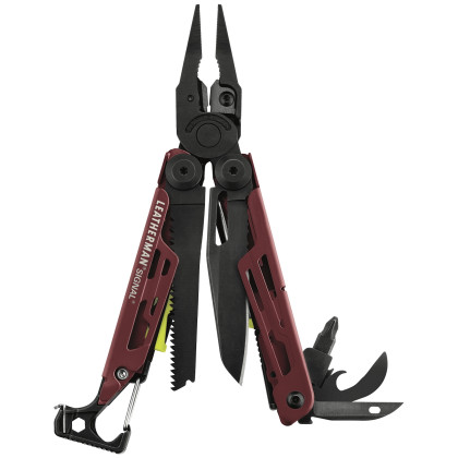 Multitool Leatherman Signal czerwony Crimson