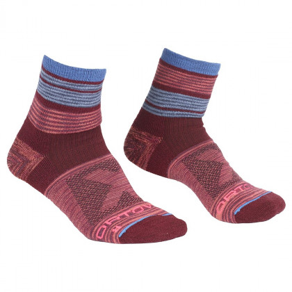 Damskie skarpety Ortovox W's All Mountain Quarter Socks różowy Multicolour