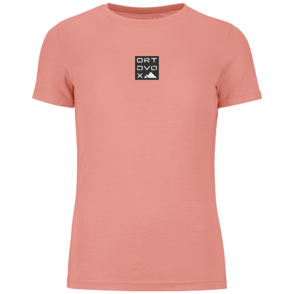 Koszulka damska Ortovox 185 Merino Square T-shirt Women's różowy Bloom