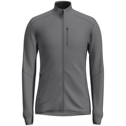 Męska bluza Icebreaker M Descender LS Zip szary/czarny Jet Heather/Black