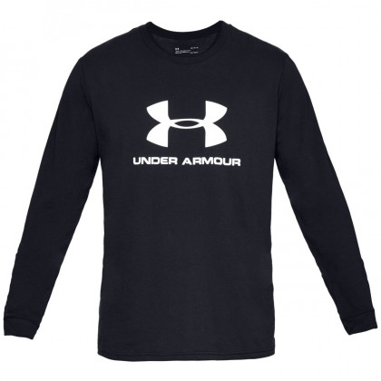 Koszulka męska Under Armour Sportstyle Logo LS czarny Black//White