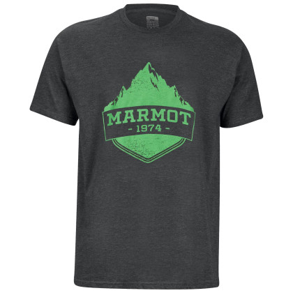 Koszulka męska Marmot Mono Ridge Tee SS zarys CharcoalHeather