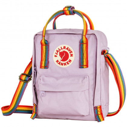 Torba naramienna Fjällräven Kånken Rainbow Sling fioletowy Pastel Lavender-Rainbow