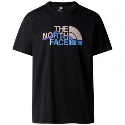Koszulka męska The North Face M S/S Mountain Line Tee czarny