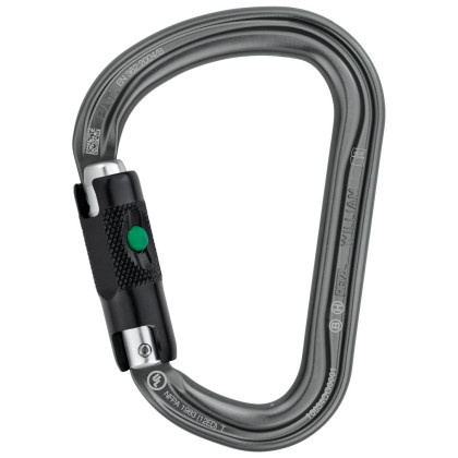 Karabinek Petzl William Ball lock szary