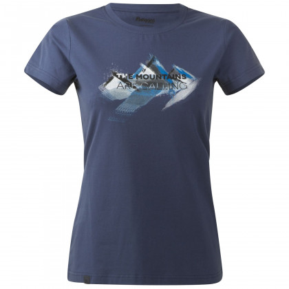 Koszulka damska Bergans Mountains Lady Tee niebieski Dustyblue