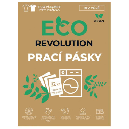 Środek czyszczący EcoRevolution Paski do prania bezzapachowe 32szt.