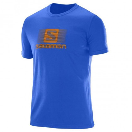 Koszulka męska Salomon Blend Logo Ss Tee M niebieski SurfTheWeb
