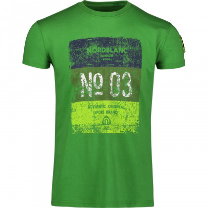 Koszulka męska Nordblanc Sheet zielony TimmiGreen