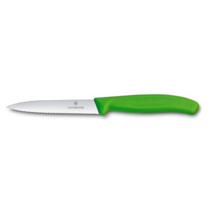 Nóż do warzyw Victorinox ząbkowany 10cm jasnozielony