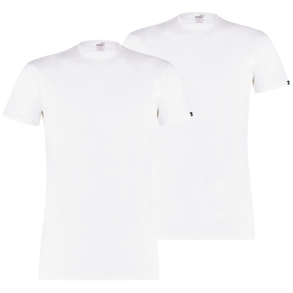 Męska koszulka termiczna Puma Basic 2P Crew Tee biały White