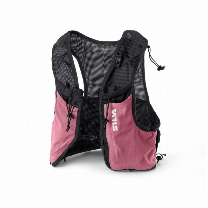 Kamizelka do biegania Silva Strive Fly Vest czarny/różówy Rose