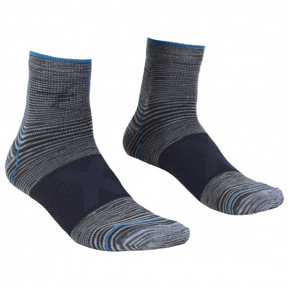 Skarpetki Ortovox Alpinist Quarter Socks szary/niebieski GrayBlend