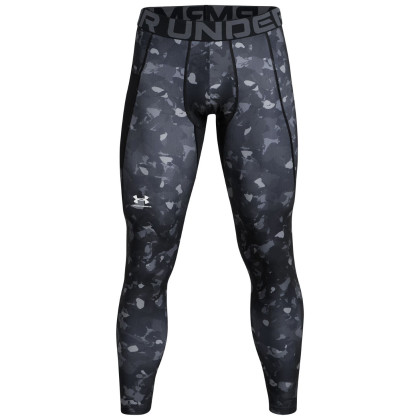 Męskie legginsy Under Armour HG Armour Prtd Lgs szary/czarny BLK