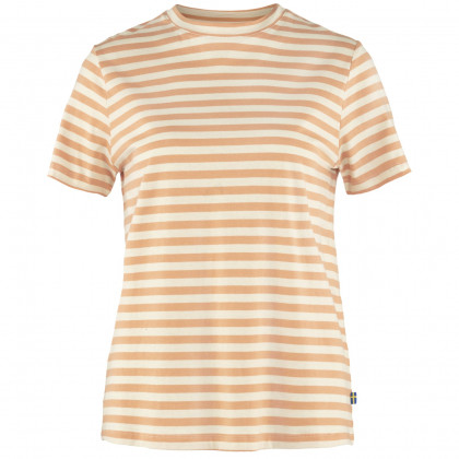 Koszulka damska Fjällräven Striped T-shirt W żółty/biały Landsort Pink-Chalk White