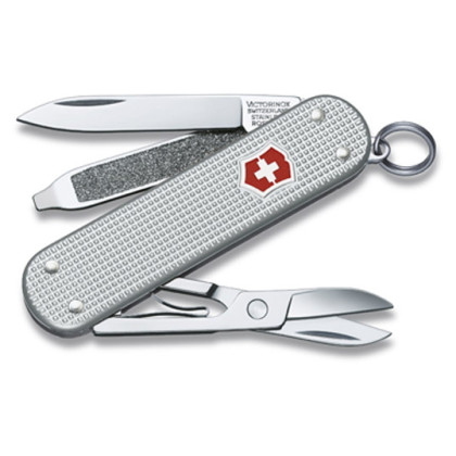 Składany nóż Victorinox Classic Alox Silver srebrny