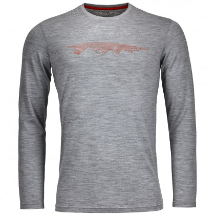 Męska koszulka Ortovox 185 Mountain Long Sleeve zarys GrayBlend