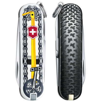 Składany nóż Victorinox Classic LE Bike Ride czarny/żółty BikeRide