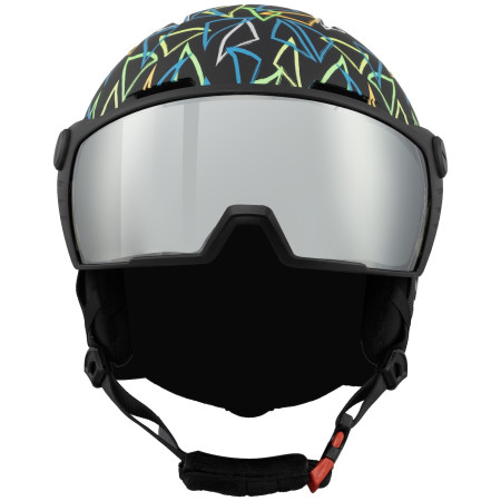 Kask narciarski dla dzieci Blizzard Flash Visor junior ski helmet czarny black/multicolor