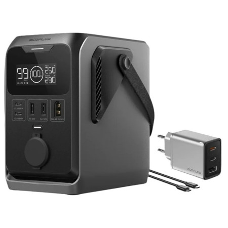 Przenośna stacja zasilania EcoFlow Trail 300 czarny/szary šedivá, černá