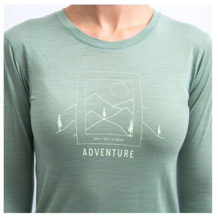 Damska koszulka Sensor Merino Air Say Yes dł. rękaw