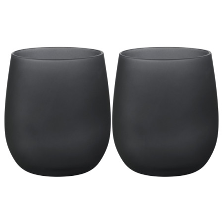 Zestaw kieliszków Brunner Waterglass Blacksatin Set - 2ks czarny