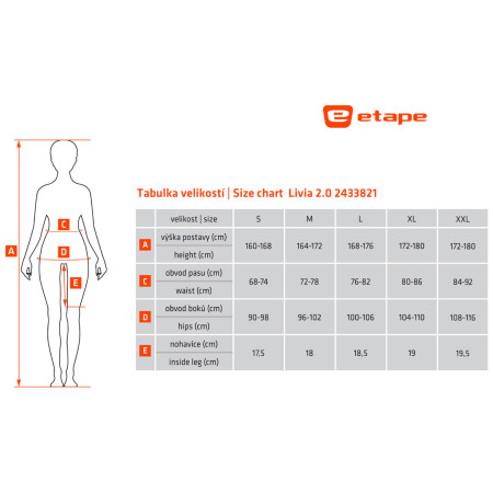 Damskie spodenki kolarskie Etape Livia 2.0