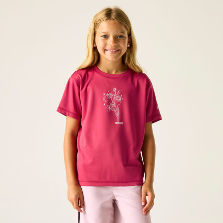 T-shirt dziecięcy Regatta Aria Deep Pink