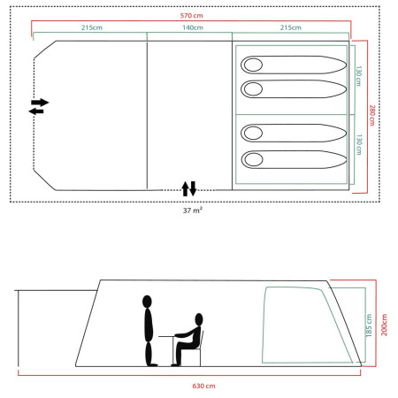Namiot rodzinny Coleman Fastpitch Victoria Falls 4