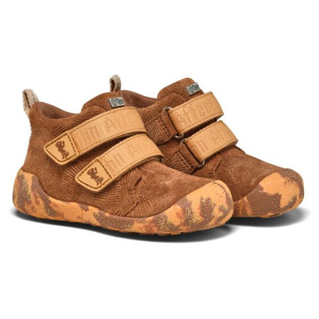 Buty barefoot dziecięce Affenzahn Prewalker Lowboot Leather Talky Affenzahn brązowy Affenzahn