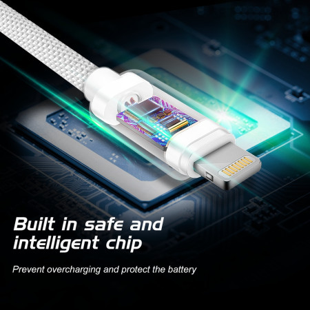 Kabel do ładowania i przesyłania danych Swissten Textile USB-C / Lightning 1,2 m