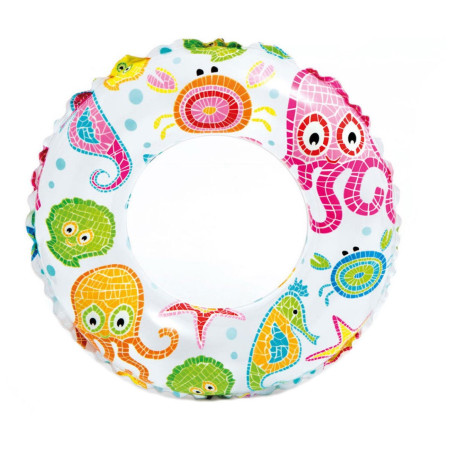 Koło Intex Lively Print Swim Ring 59241NP różowy/zielony PinkOctopAndFriends