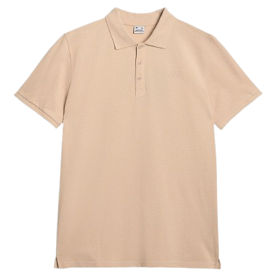 Koszulka męska 4F Polo Shirt M555 beżowy BEIGE