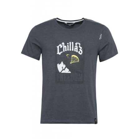 Koszulka męska Chillaz Solstein Freedom czarny black melange