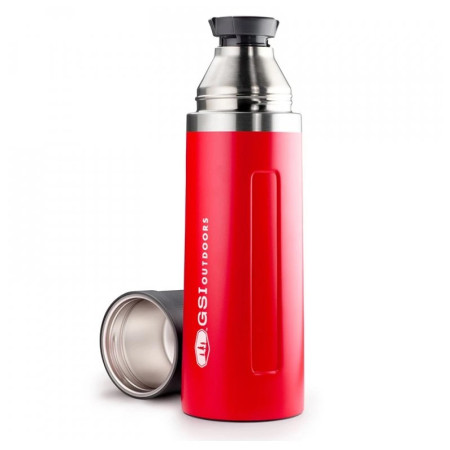 Termos GSI Outdoors Glacier Stainless Vacuum Bottle 1l czerwony red