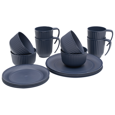 Zestaw naczyń Outwell Delish 4 Person Dinner Set ciemnoniebieski Navy Night