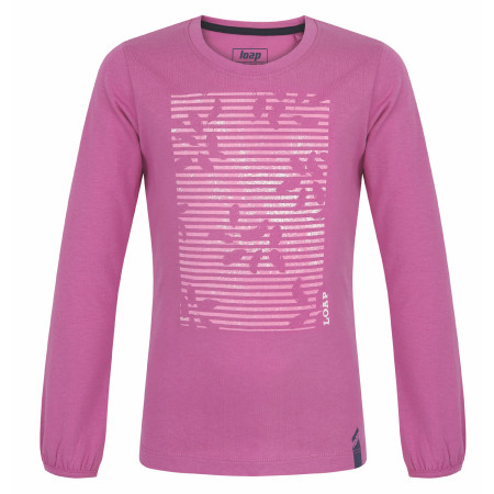 T-shirt dziecięcy Loap Bilanka fioletowy Rosebud